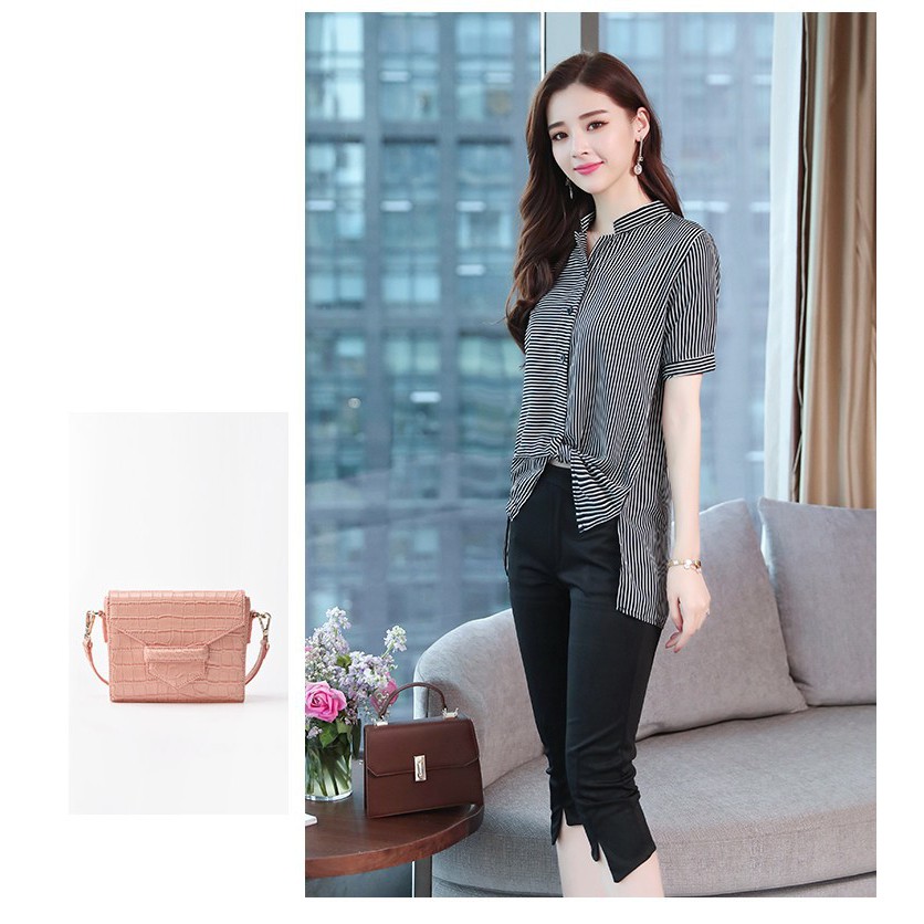 [GIÁ CỰC SỐC] SET ÁO SƠ MI SỌC QUẦN LỮNG CÁ TÍNH S3031