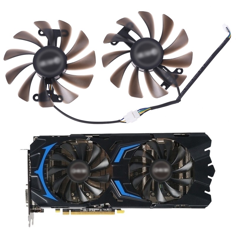 2 Quạt Làm Mát 95mm Gtx1070 1070ti Gpu Vga Cho Kfa2 Galx Geforce Gtx1080 Amp