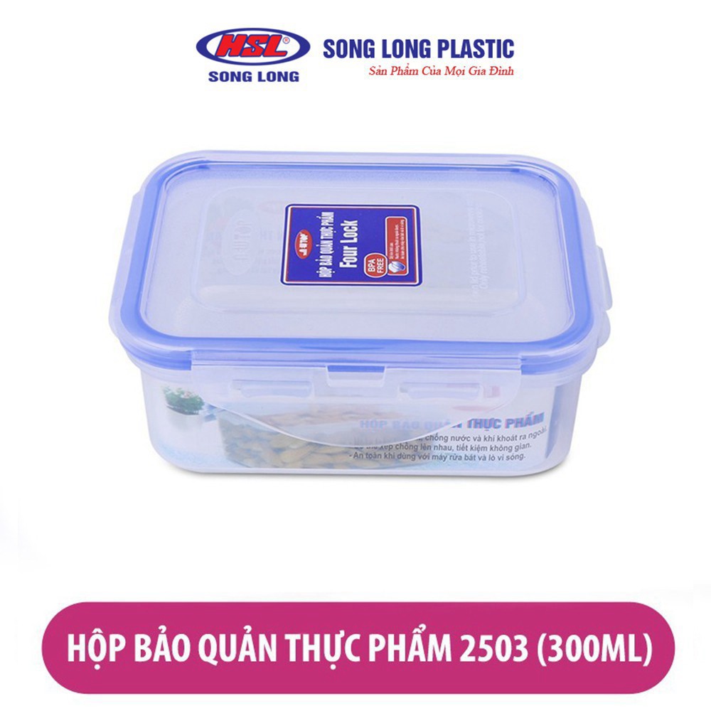 Bộ 4 Hộp Đựng Bảo Quản Thực Phẩm FOUR LOCK 250X | BigBuy360 - bigbuy360.vn