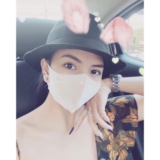 Khẩu trang 3D vải có hình thật