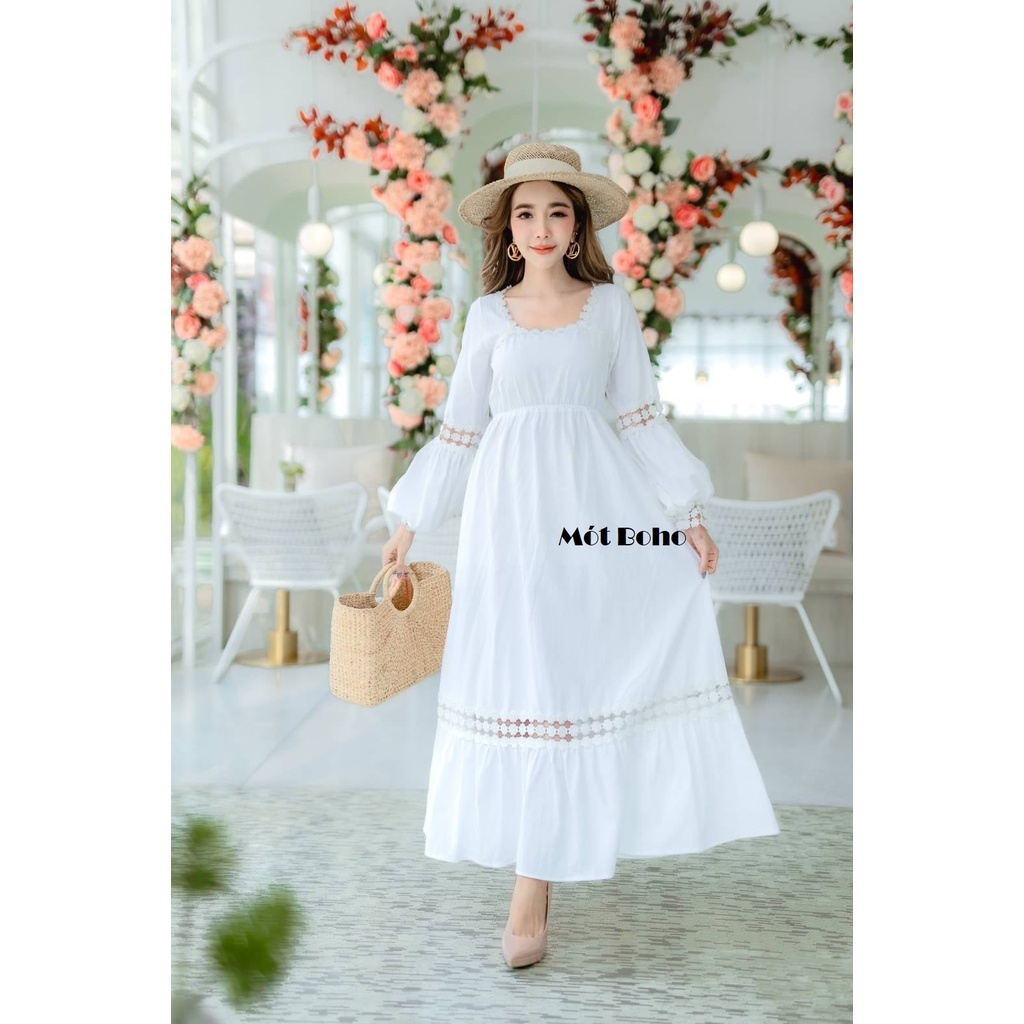 Váy xô xốp thái lan - màu trắng tinh