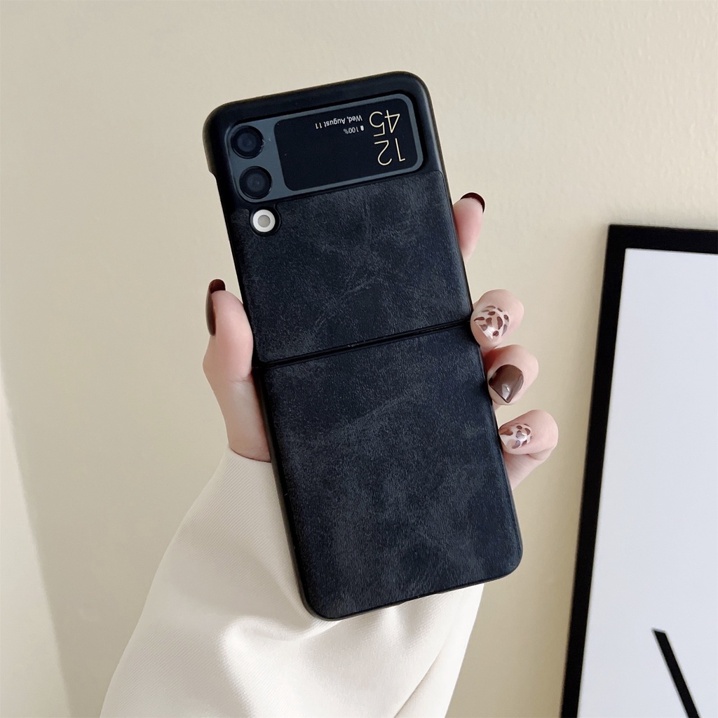 Samsung Galaxy Z Flip 3 5G Leather Case Samsung Z Flip3 Fold3 Flip Cover