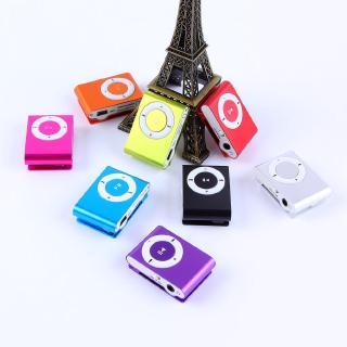 Máy nghe nhạc MP3 mini hỗ trợ khe cắm thẻ TF thiết kế kẹp tiện lợi nhiều màu sắc tùy chọn