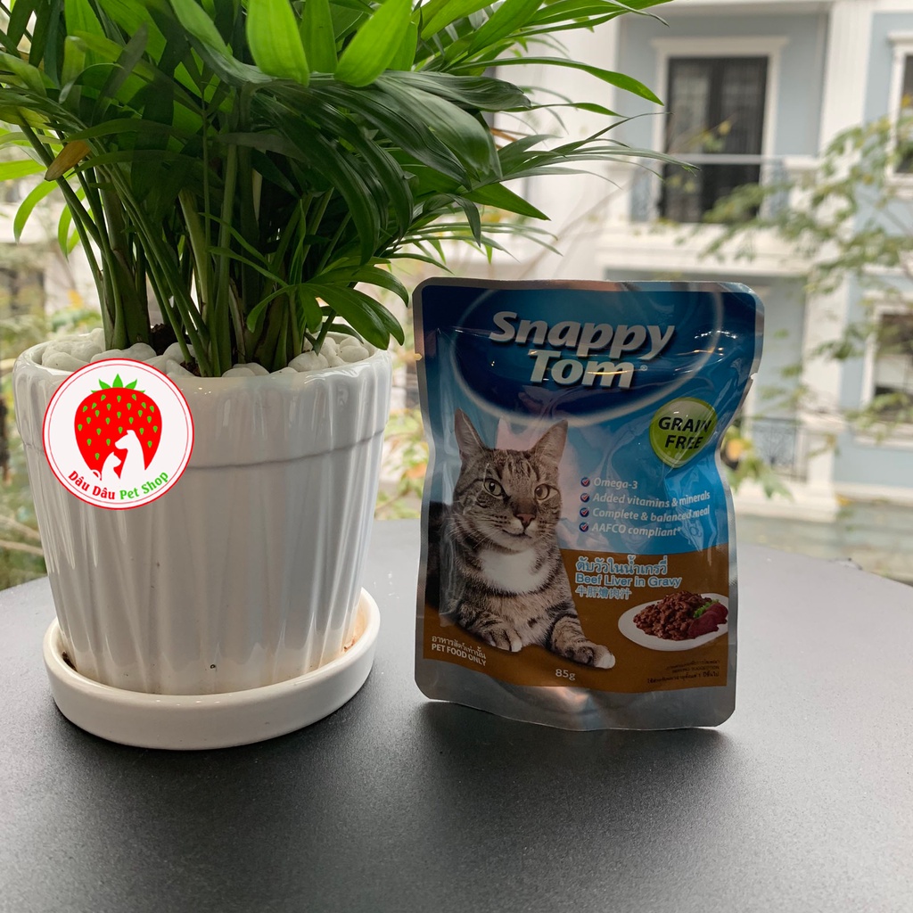 Pate cho mèo Snappy Tom Gói 85g (Đủ 4 vị)