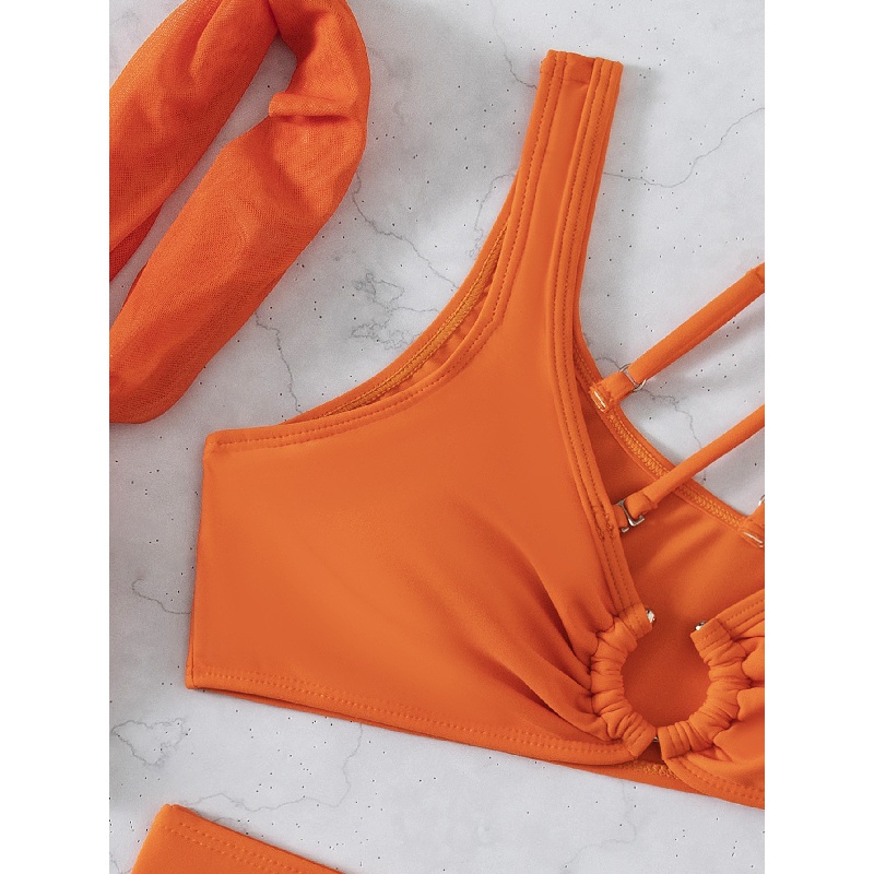 Bộ đồ bơi lưng cao màu cam ZMS67
 | BigBuy360 - bigbuy360.vn