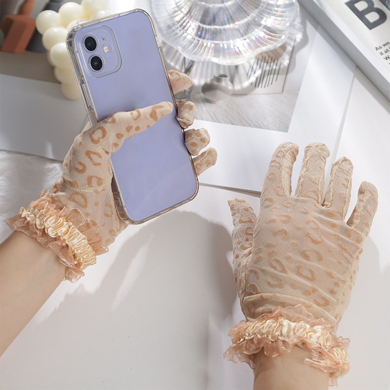 1 Đôi Găng Tay Ren Hoa Ngắn Thanh Lịch Dùng Trong Tiệc Cưới