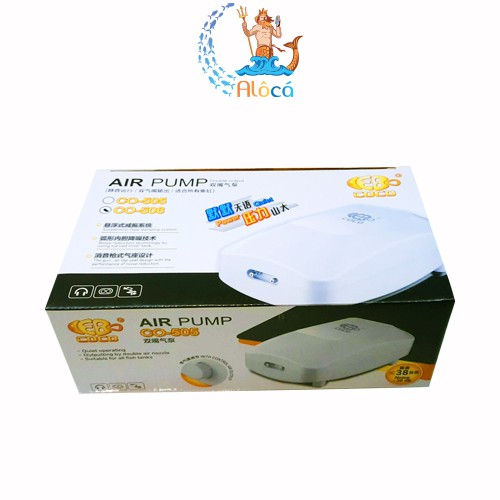 Máy sủi khí tạo oxy 2 vòi COCO CO-505, CO-506 cho bể cá cảnh