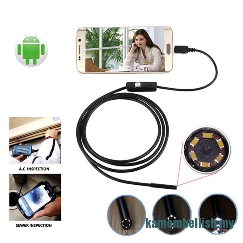 Camera Nội Soi 7mm 1-10m Micro Usb + Usb Hd Cho Android Pc