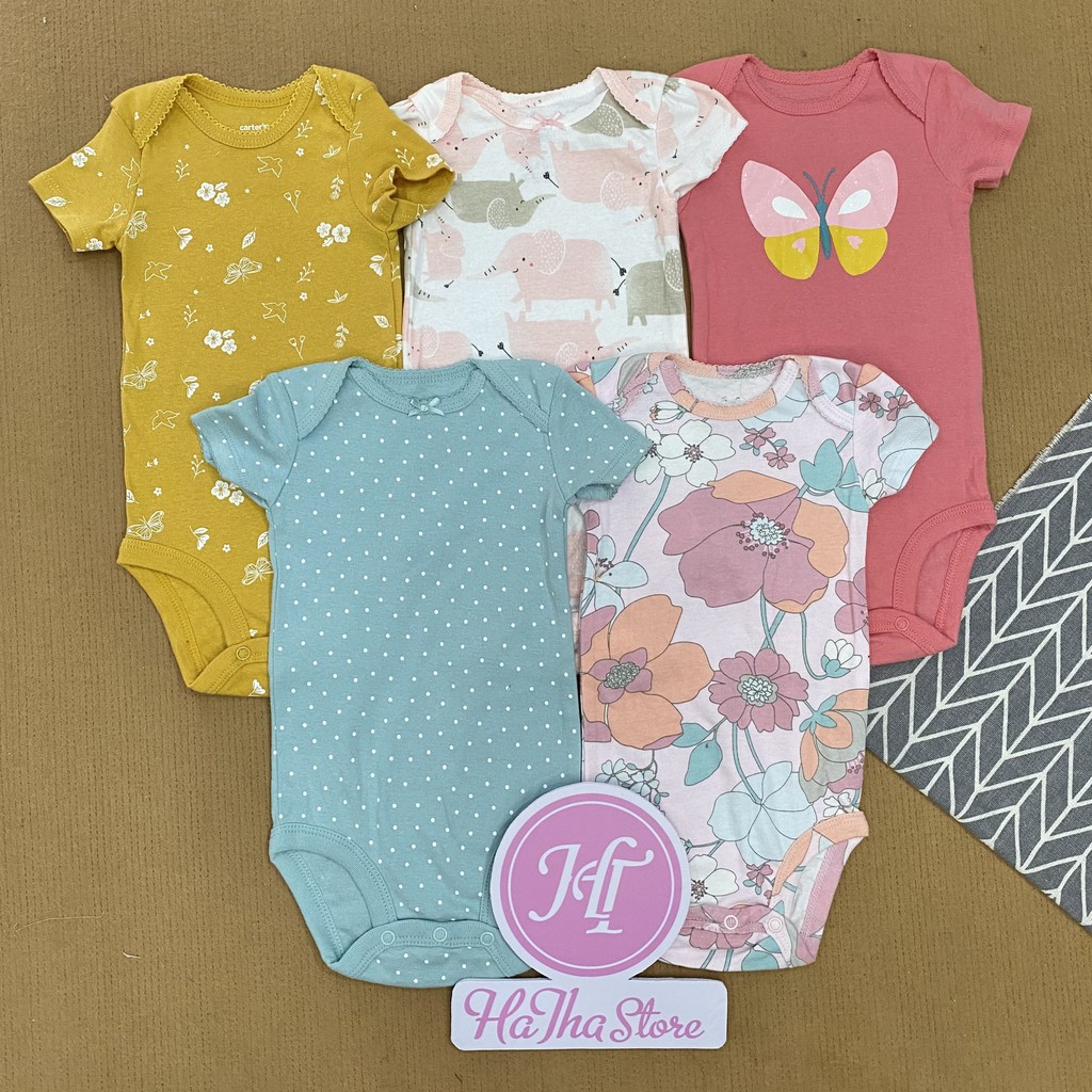 Bodysuit Carter set 5 cái ngẫu nhiên (4-13kg)