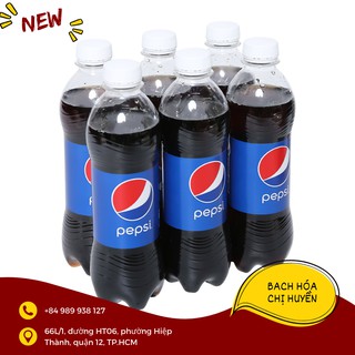 Lốc 6 chai nước ngọt Pepsi Cola 390ml
