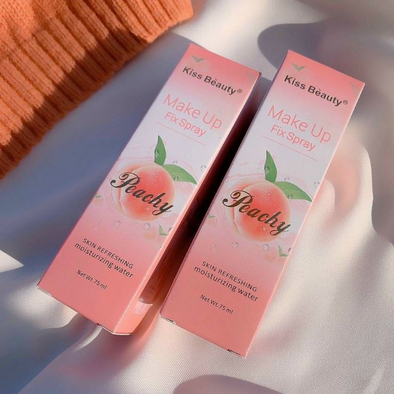 [RẺ VÔ ĐỊCH]Xịt Giữ Lớp Nền Cố Định Lớp Trang Điểm Kiss Beauty ĐÀO 75ML | BigBuy360 - bigbuy360.vn