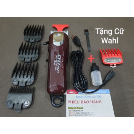 Tông Đơ Cắt Tóc ChuPro CJ 907 Fade Siêu Mịn Cắt Cực Nét (Tặng Cữ Thép Wahl Xịn).(Ảnh thật)