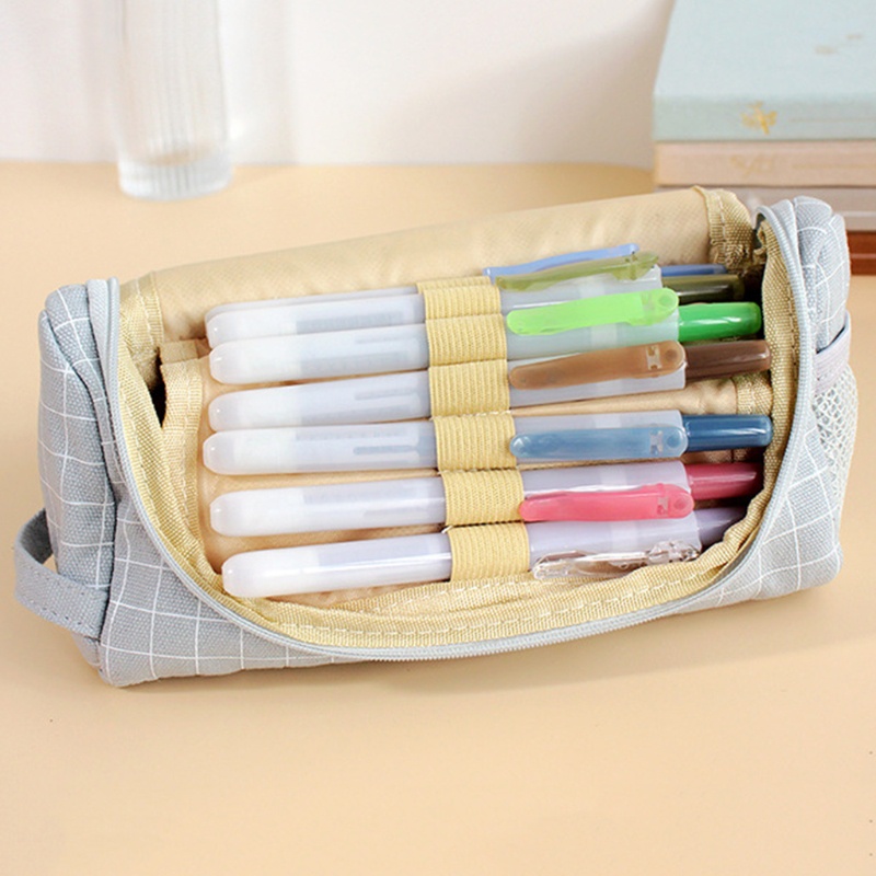 Túi Đựng Bút Bằng Vải Bạt Sức Chứa Lớn Cho Chil