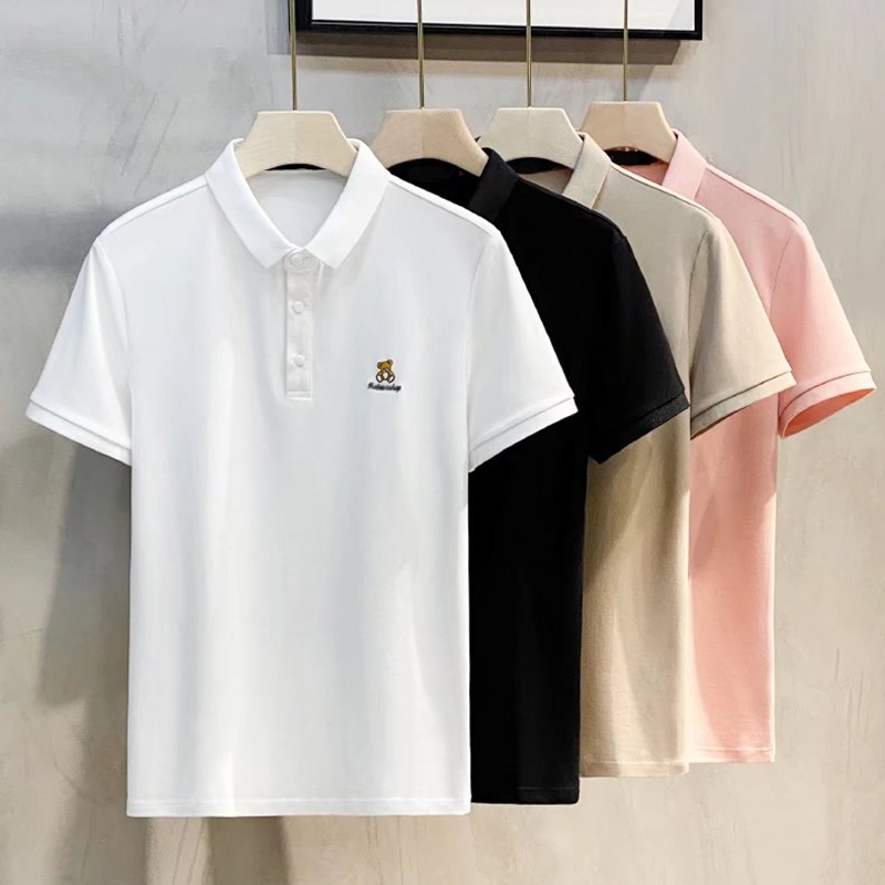 Áo Thun Polo Ngắn Tay In Hình Gấu Phong Cách Mới Mùa Hè Size M-3XL
