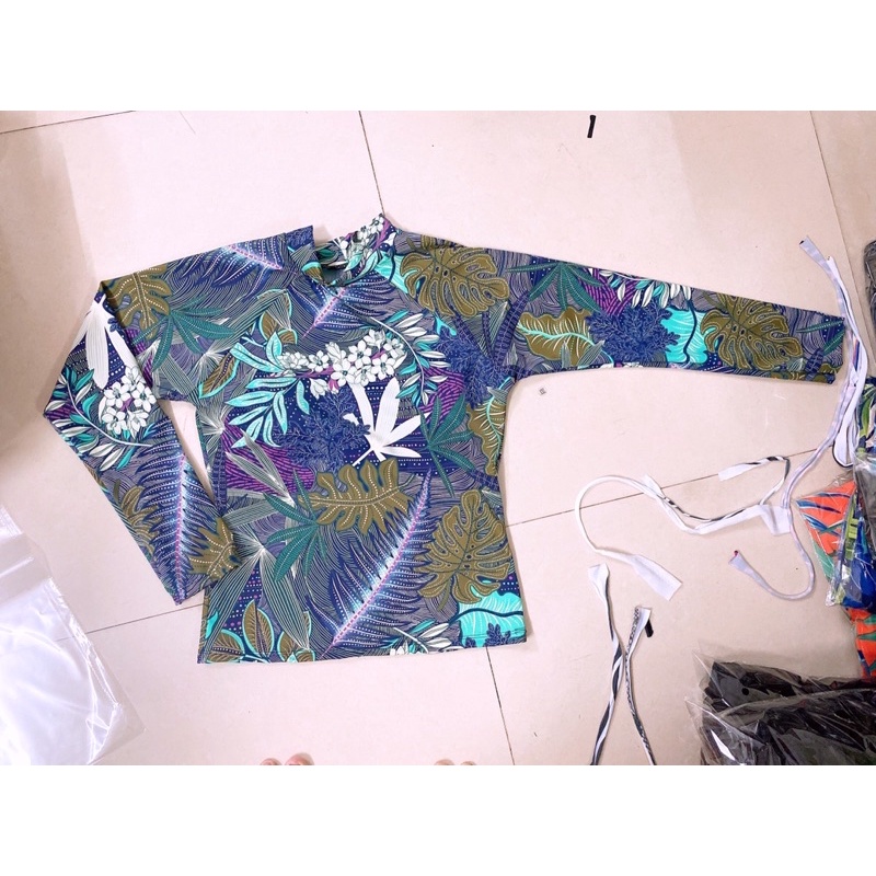 Bộ Bơi Nữ Áo Tay Dài Quần Váy 2 Tầng