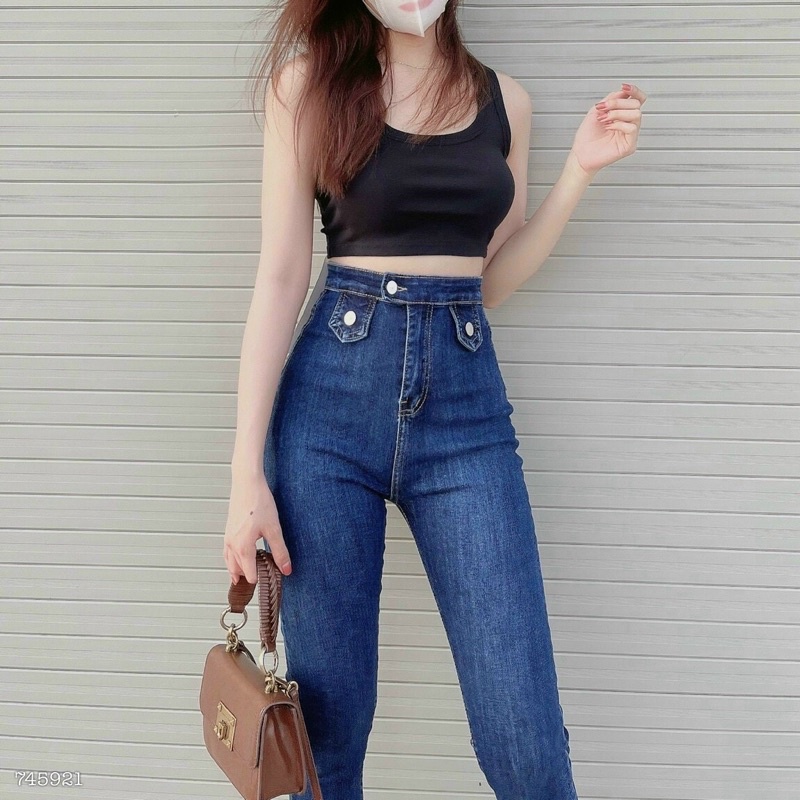 QUẦN JEANS LƯNG CAO
