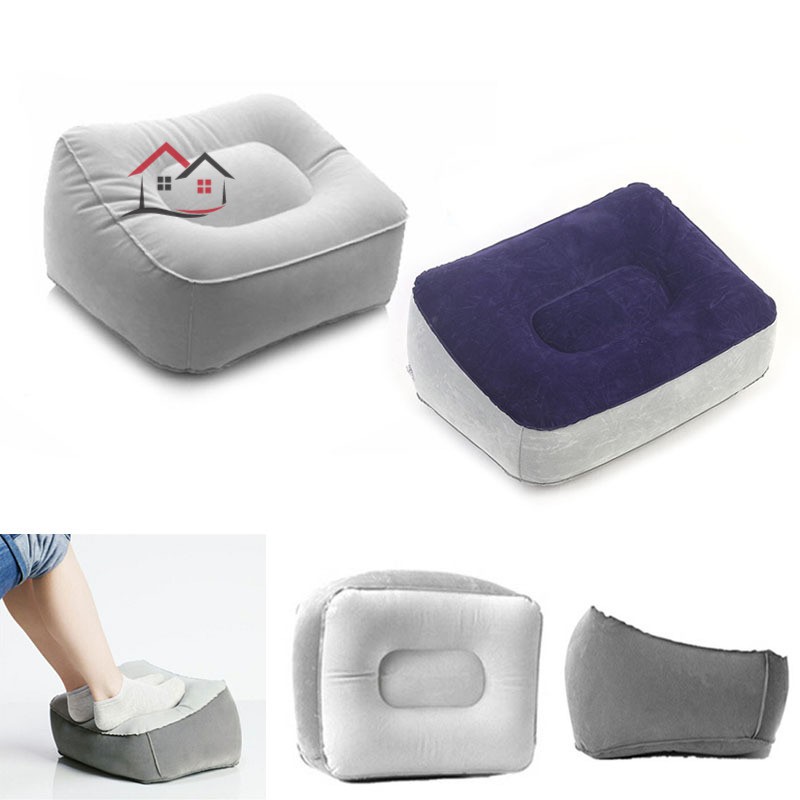 Gối Kê Chân Bơm Hơi Bằng Nhựa PVC Tiện Dụng Khi Đi Du Lịch