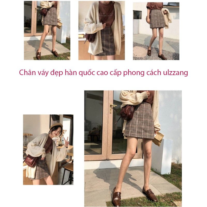 Chân váy lưng cao hoạ tiết caro thời trang cho nữ TOTICHAN CV01 | BigBuy360 - bigbuy360.vn