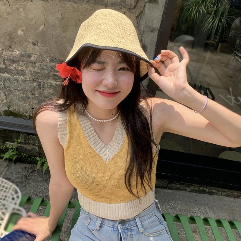 Áo Nữ Không Tay Cổ Chữ V Thời Trang Quyến Rũ