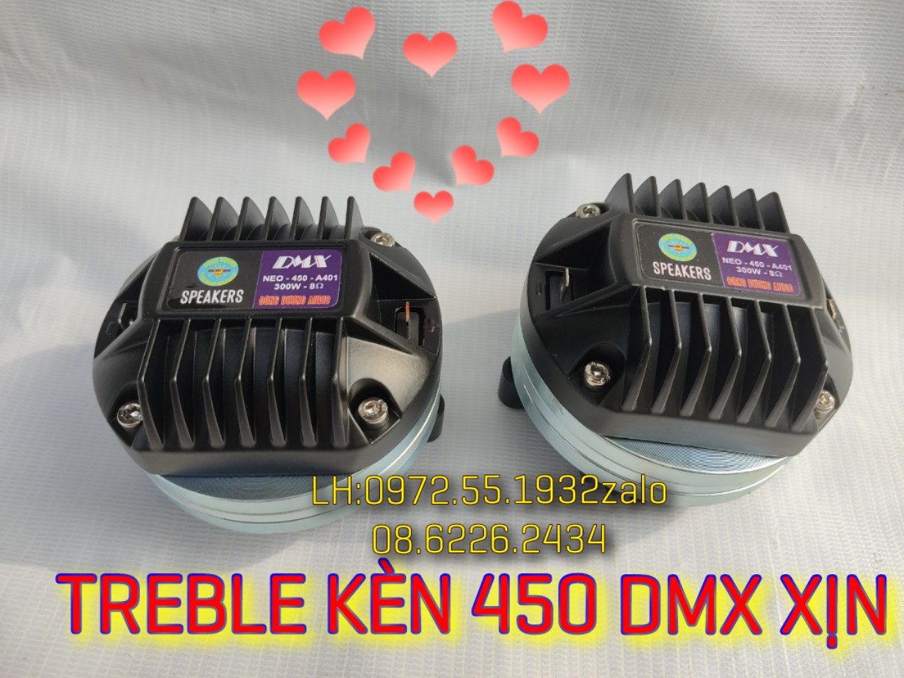 CỦ TÉP KÈN DMX TỪ NEO COIL DẸT CHẤT KHỎI BÀN - CỦ TREBLE 450 - LOA TÉP SÂN KHẤU