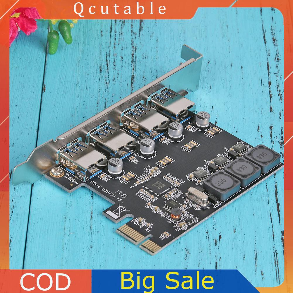 Card Chuyển Đổi 4 Cổng Usb 5gbps Pci-E Sang Usb3.0 Pci-Express