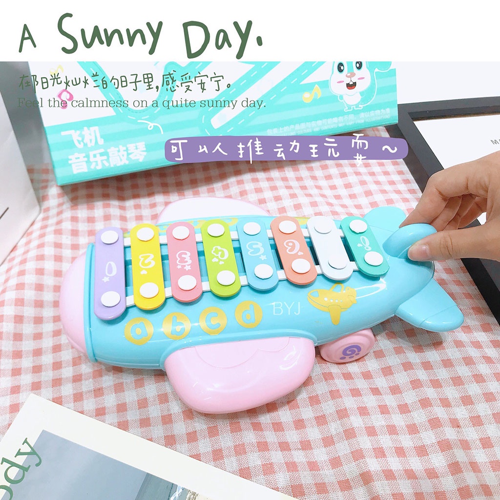 Đàn gõ Xylophone 8 thanh, thiết kế 2 trong 1 độc đáo cho bé_SP9