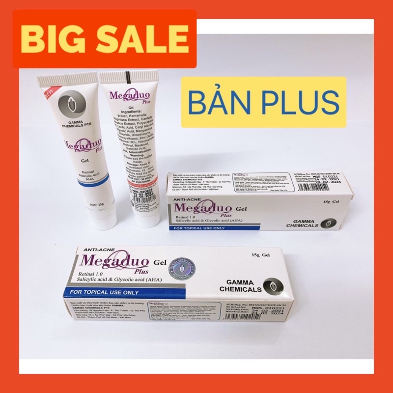 ✅[Chính Hãng] MEGADUO Bản Plus 15g Retinal 1.0 - Giảm Mụn Thâm, Trứng Cá, Dưỡng Da - New | BigBuy360 - bigbuy360.vn