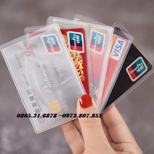 Combo 25 chiếc BAO NHỰA PVC DẺO bọc thẻ căn cước công dân, bằng lái xe, ATM, Card visit