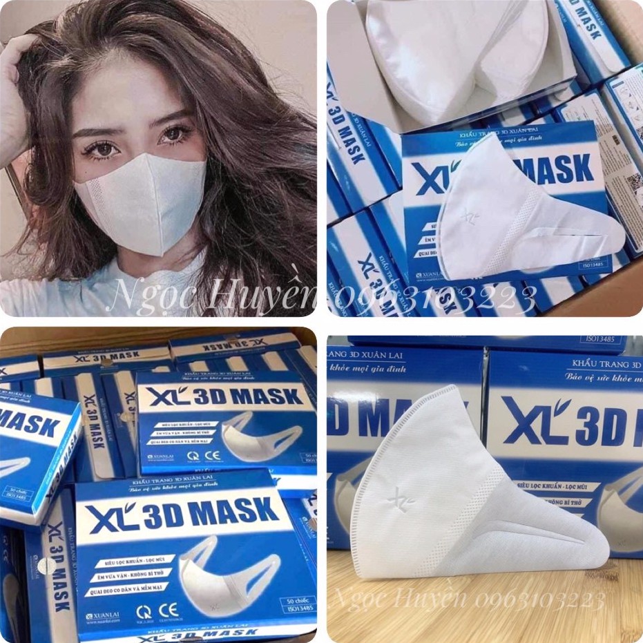 Khẩu Trang 3D Mask<RẺ VÔ ĐỊCH>Vải Kháng Khuẩn Uni,Monji Duy Khánh Chính Hãng Công Ty  Công Nghệ Nhật Bản