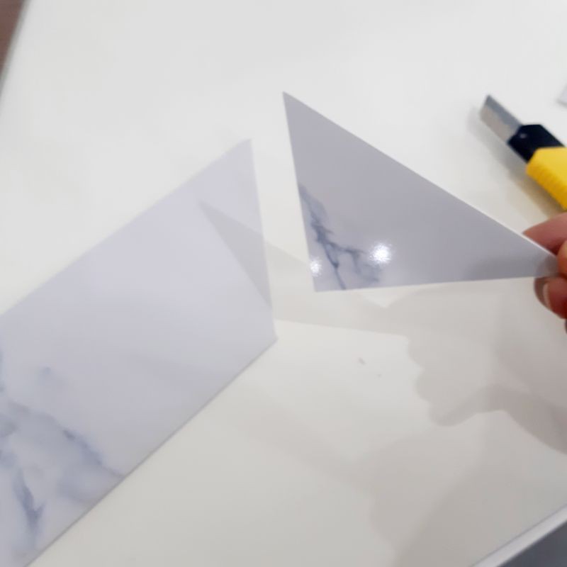 Tấm nhựa PVC ốp chân tường, dán tường, bóng sạch như gạch men, trang trí phòng, tặng băng dính 2 mặt cho đơn 20 sản phẩm