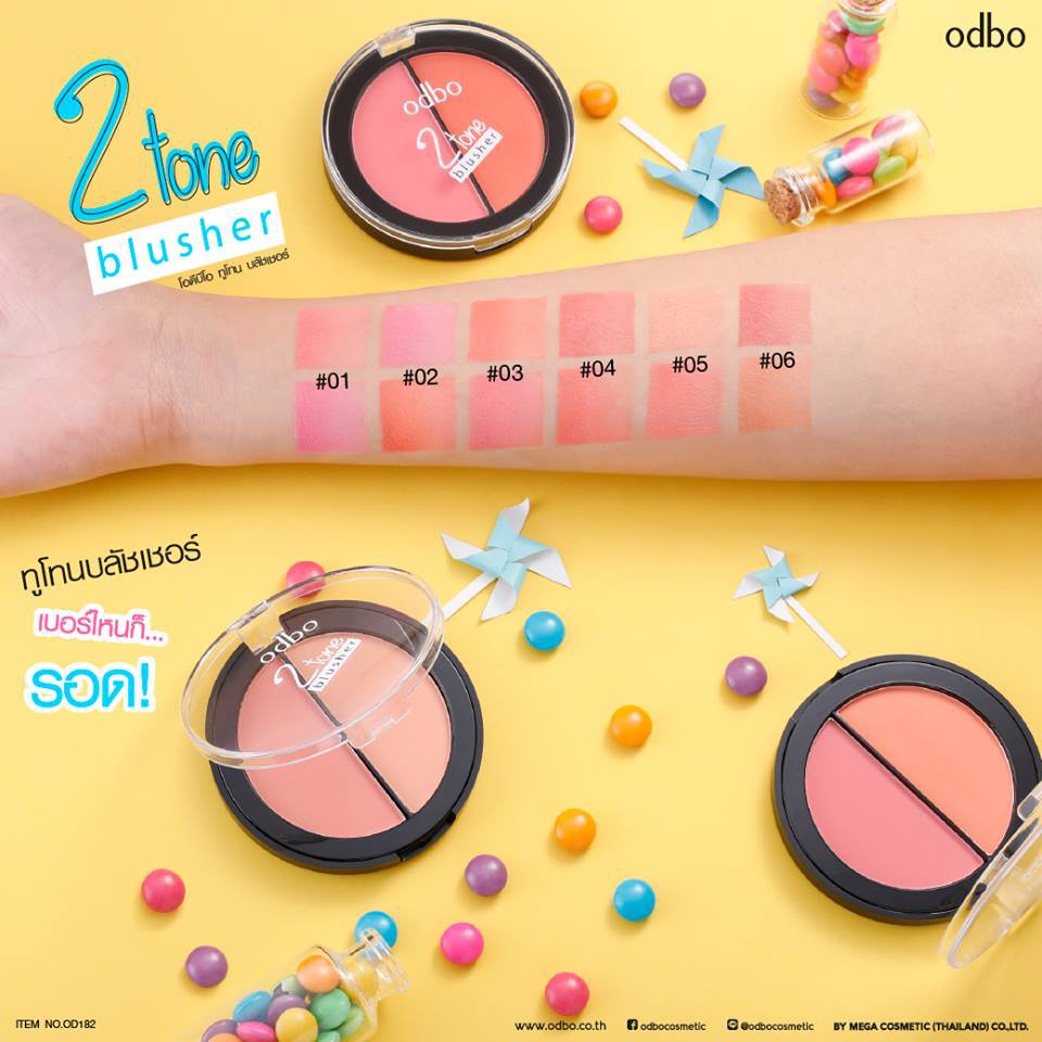 Phấn Má Hồng ODBO 2 Tone Blusher