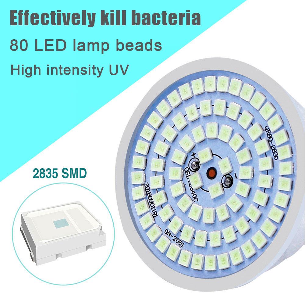 Đèn diệt khuẩn Đèn UVC Đèn khử trùng LED Đèn khử trùng UV Bóng đèn tia cực tím MR 80 Đèn Led Amuchina