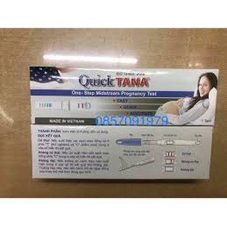 [Che tên sản phẩm] Que thử thai nhanh Quick tana 5mm