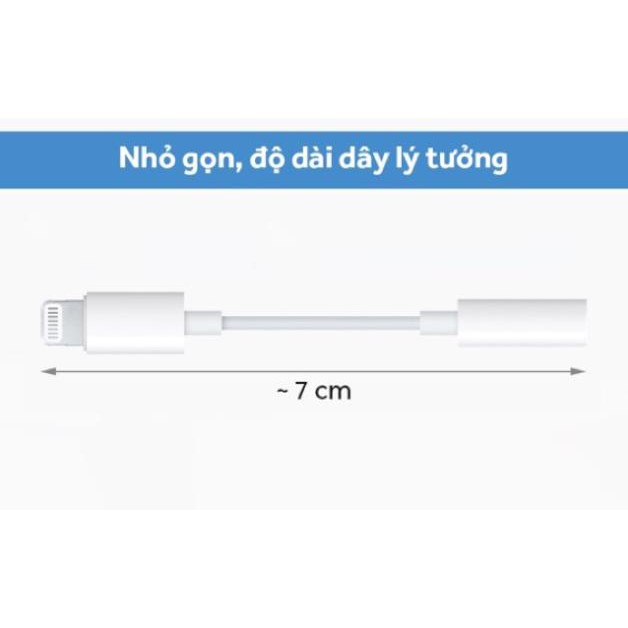 Jack Chuyển Đổi Tai Nghe Apple Cổng Lightning Sang Cổng 3.5mm Cho iphone - Hàng Zin Bóc Máy
