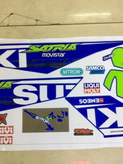 Tem Satria Movistar xanh Gp