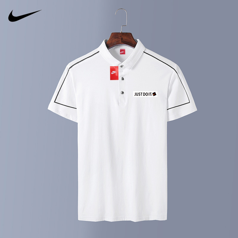 Áo Thun Tay Ngắn Cổ Đứng In Logo Nike Thời Trang