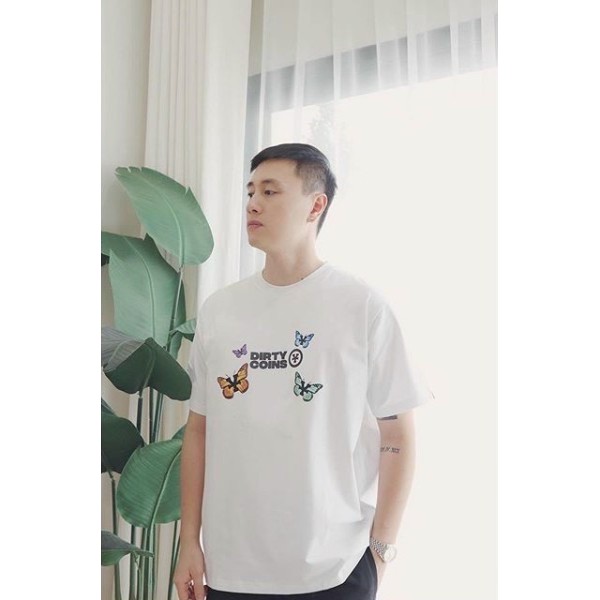 Áo phông form rộng tay lỡ unisex - Áo thun in hình con bướm cute - Sỉ áo thun số lượng lớn