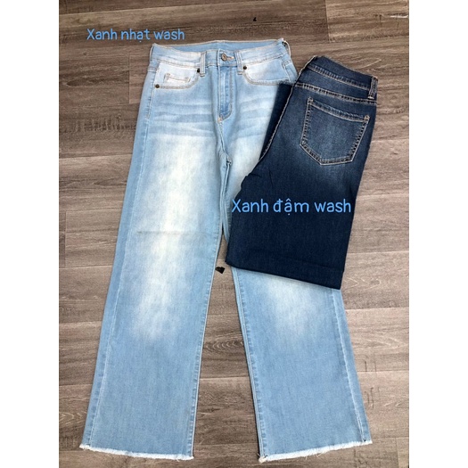 Quần Jeans YMI Form Suông Co Giãn - 3386 Số đo Eo-Mông-Dai chưa tinh độ co giản