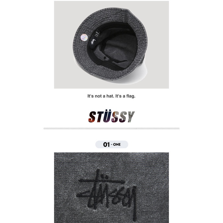 STUSSY Mũ Bucket Chống Nắng Nhiều Lớp Có Thể Giặt Sạch Dành Cho Nam Và Nữ