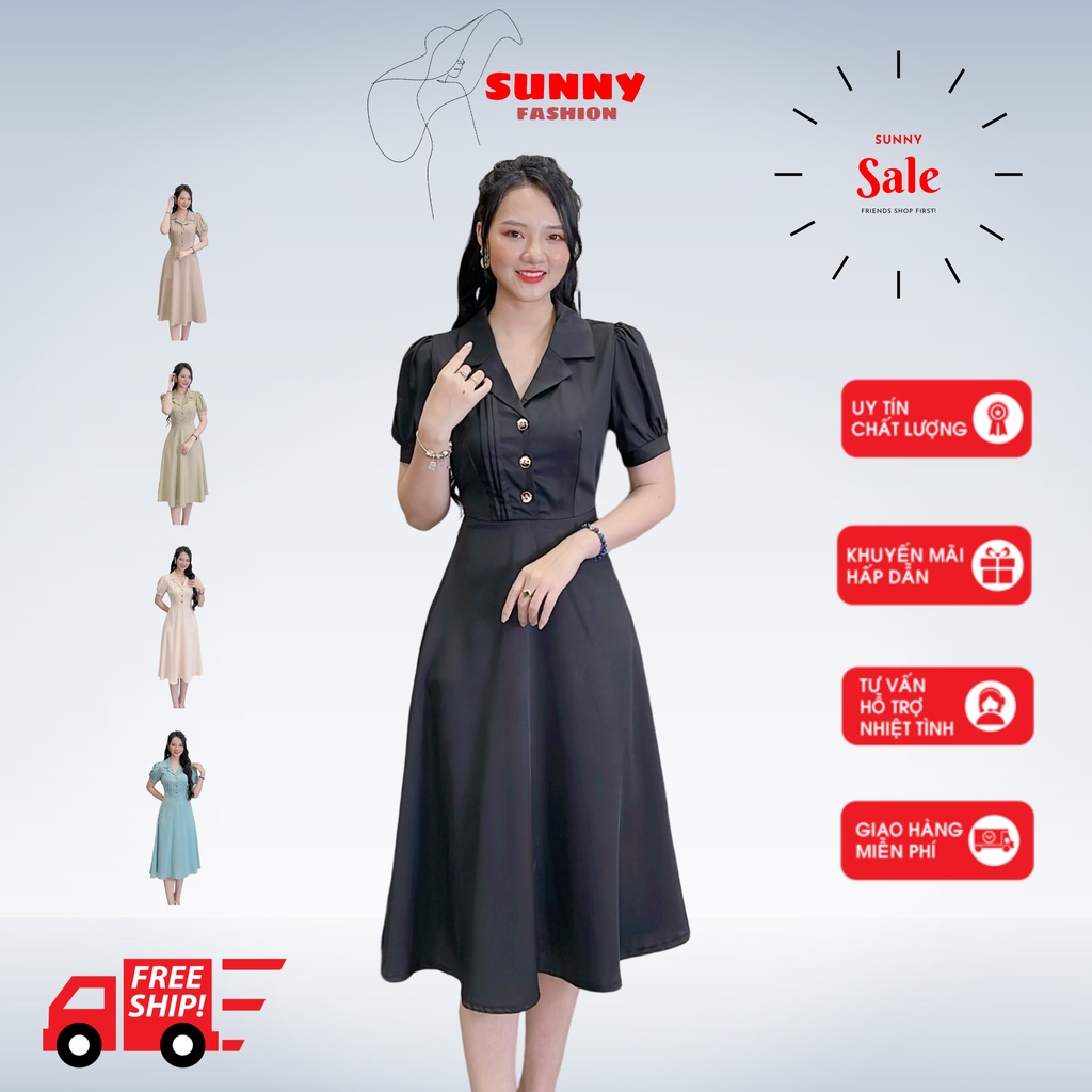 ĐẦM TRUNG NIÊN CỔ VEST SIÊU ĐẸP FULL SIZE TỪ 39-75KG CÓ BẢNG SIZE