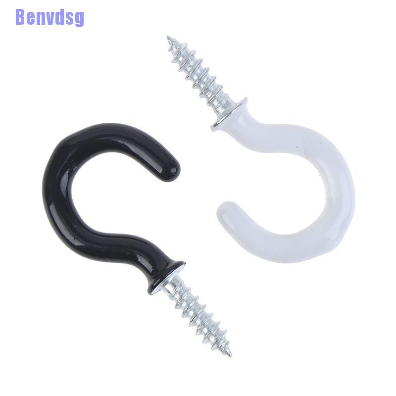 Set 10 móc treo ốc vít chịu lực nặng màu đen/trắng