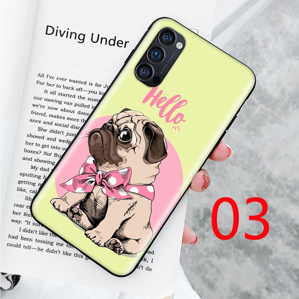 Ốp Lưng Mềm Hình Chú Chó Pug Đáng Yêu Cho Samsung Galaxy A10 A10S A20 A20S A30 A30S A50 A50S A70 A70S M10 M20