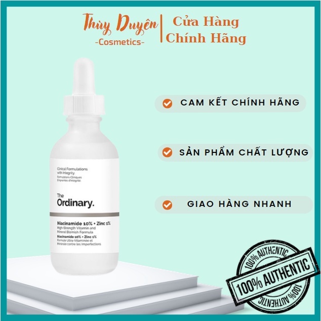 Tinh chất The Ordinary Niacinamide 10% Zinc 1% serum the ordinary trl mụп