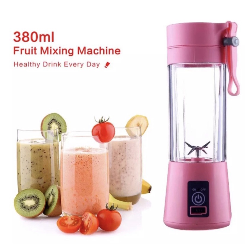 Máy Xay Sinh Tố Mini Cầm Tay Sạc Pin 6 Lưỡi Tiện Lợi, Máy Xay Cầm Tay, Máy Xay Mini Tích Điện Mang Đi Du Lịch Tiện Lợi