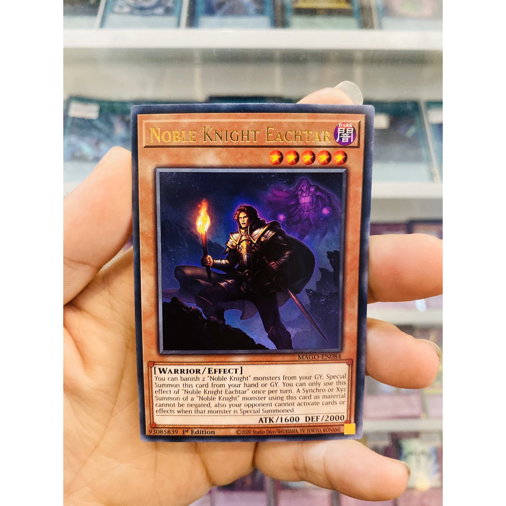 Thẻ Bài Lẻ YugiOh! Mã MAGO-EN084 - Noble Knight Eachtar - Gold-Letter Rare - 1st Edition