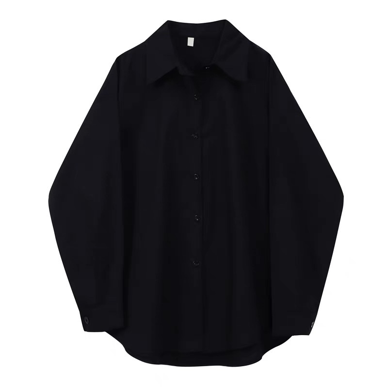 Áo somi nữ đen tay dài - Black Shirts | WebRaoVat - webraovat.net.vn