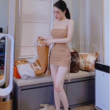 Đầm body rút dây 2 bên vải đẹp siêu Hot.