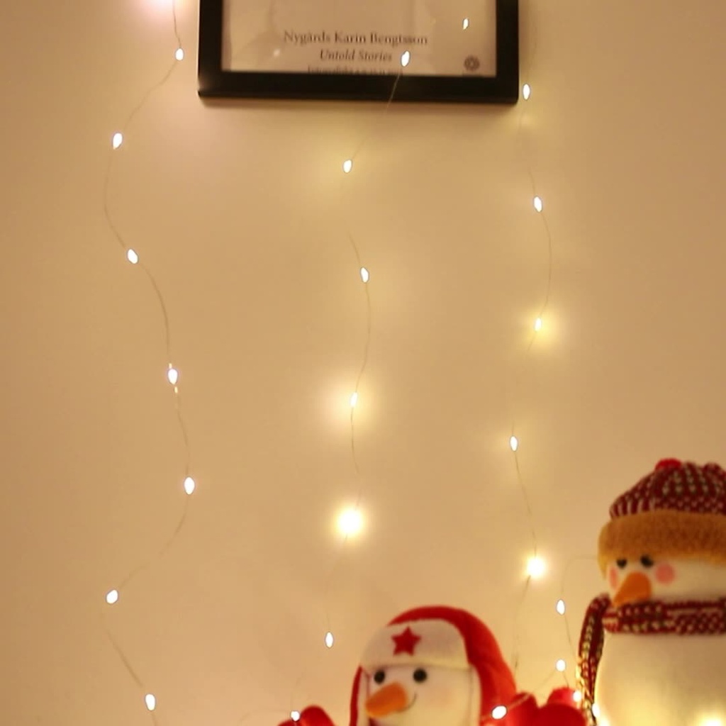 Đèn led đom đóm, fairylight nhấp nháy 3 chế độ kèm pin LR44