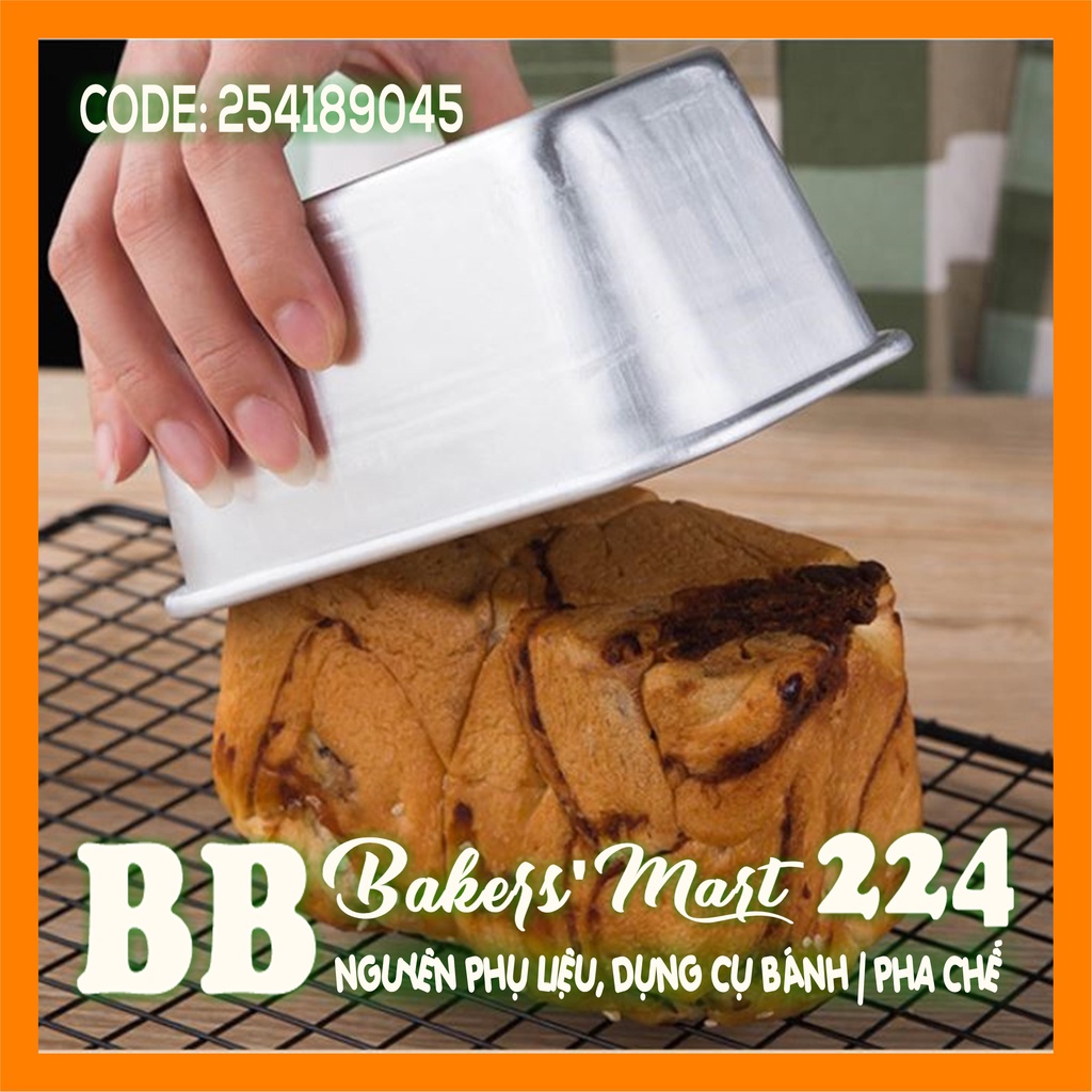 A04 - Khuôn nhôm đúc chữ nhật Bánh Mì - A04 (15.2x8.8x6.8cm) - 1 cái