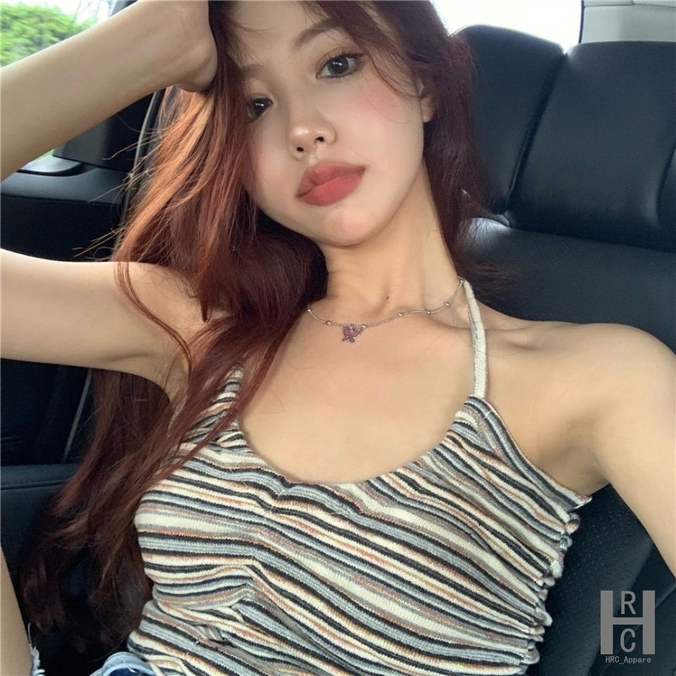 💗✨Áo Lửng Hai Dây Họa Tiết Kẻ Sọc Thời Trang Mùa Hè Quyến Rũ Cho Nữ✨✨✨ | BigBuy360 - bigbuy360.vn
